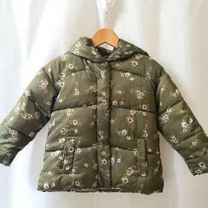 Zara Down Fleece Puffer Coat